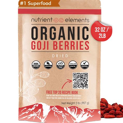 Amazon Lbs Organic Raw Dried Goji Berries Usda Certified Non