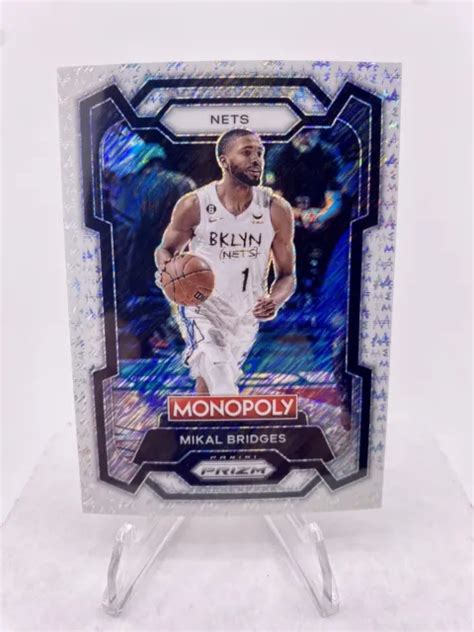 Mikal Bridges Nba Monopoly Prizm Money Shimmer Prizm Reti