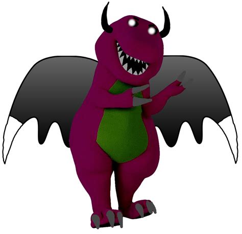 Satanic Scary Barney By Flowey2010 On Deviantart