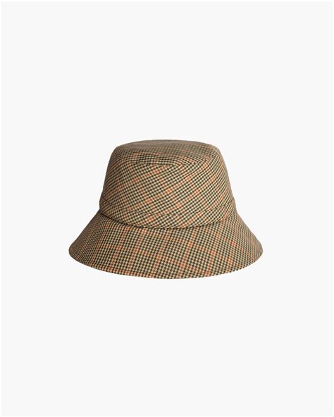 Rain Bucket Hat | Women's Rain Hat for Sale | Eric Javits | Tan Check ...