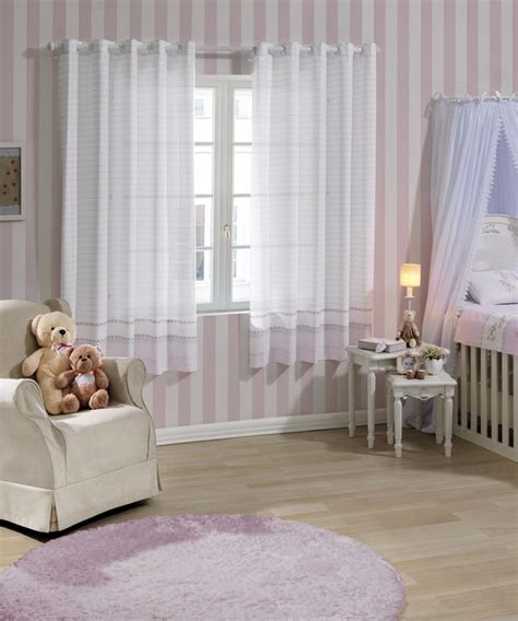 Cortina Quarto Bebe Infantil Menino Menina Classica Azul Ros R