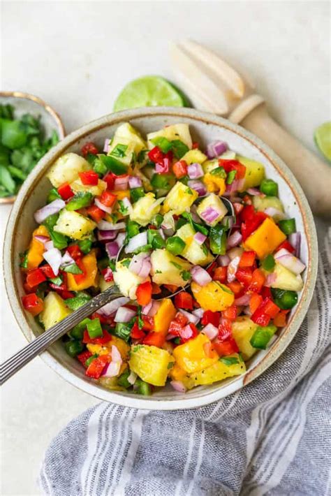 Pineapple Mango Salsa • Fit Mitten Kitchen