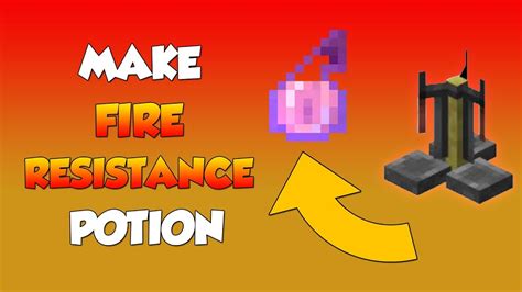 How To Make Fire Resistance Potion Minecraft Youtube