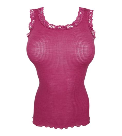 Top En Laine Et Soie Fuchsia FRALY Lingerie Sipp