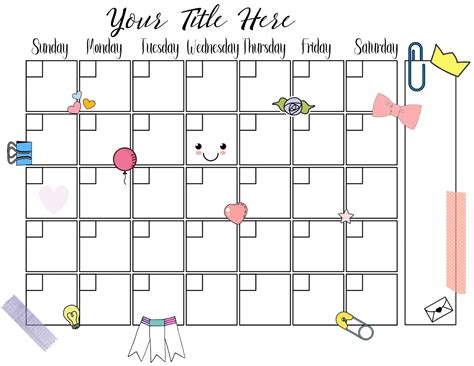 Diy Calendar Printable