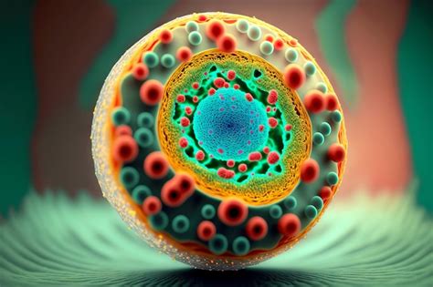 Premium Photo Microbiological Process Of Cell Division Magnified By