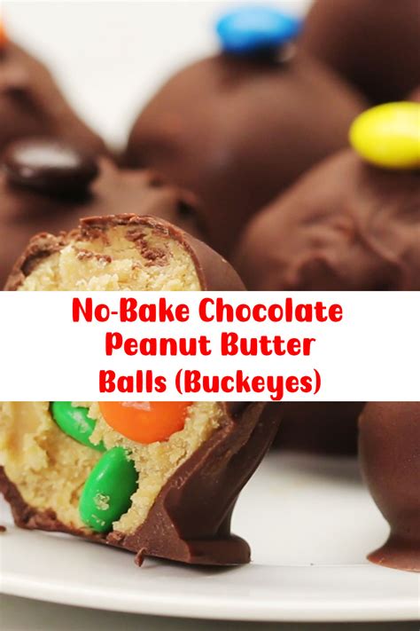 No Bake Chocolate Peanut Butter Balls Buckeyes The Kind Of Cook Recipe