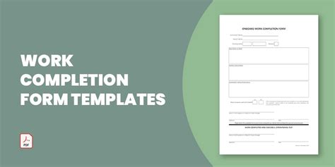 Work Completion Form Examples Format Sample Examples Hot Sex Picture