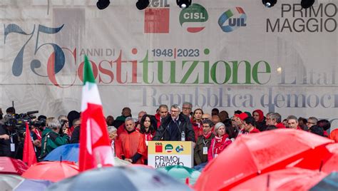 Il Primo maggio del sindacato Cgil Oggi è la festa del lavoro non