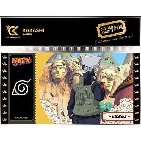 Naruto Ticket De Collection Kakashi Hatake Golden Tickets Black Edition