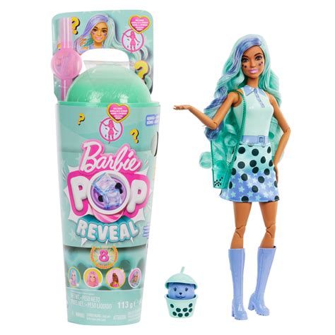 Barbie Pop Reveal Boba Tea Series Fashion Doll And Accessories Set With 8