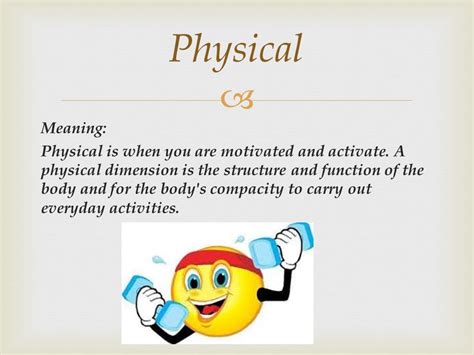 By Candice Reynolds The 5 Dimensions Of Health Meaning Physical Is