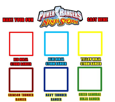 Make Your Own Pr Ninja Storm Cast Meme By Joshuat1306 On Deviantart