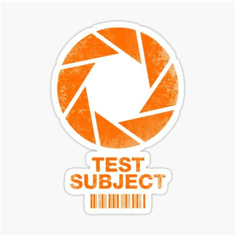 Test Subject Orange Sticker For Sale By Candy Boutique Redbubble