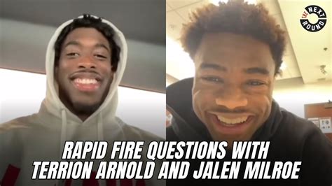 8 Minutes Of Jalen Milroe And Terrion Arnold Being Hilarious Alabama