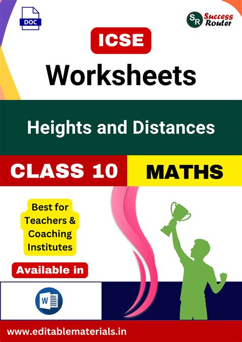 ICSE Class 10 Maths Chapter 18 Heights and Distances Worksheets