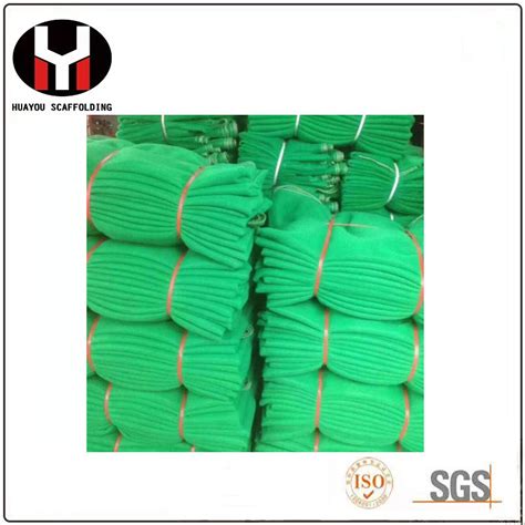 Fire Retardant Scaffolding Safety Net Pvc Mesh Sheet Blue And Green