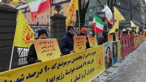 Sweden April Freedom Loving Iranians Mek Supporters Rally In