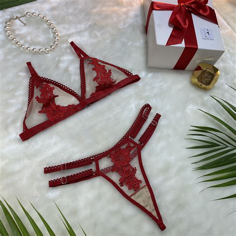 Conjunto Bralette Em Tule Bordado Lojasegredomeu Segredo Meu Lingerie Sensual