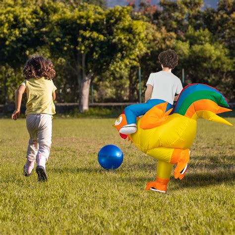Snapklik.com : Inflatable Chicken Costume Kids Halloween Blow Up