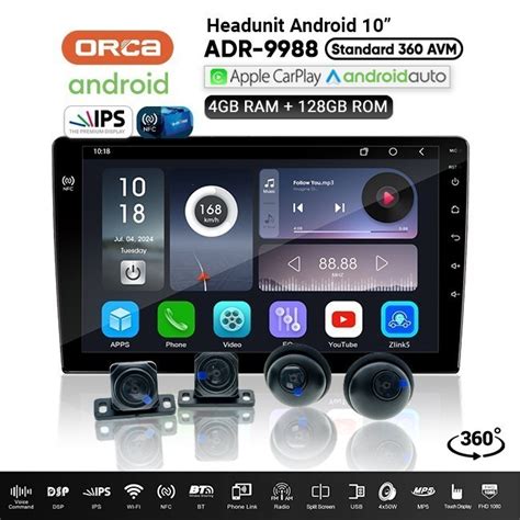 Jual Headunit Android Orca Standart Nfc Built In Kamera Carplay