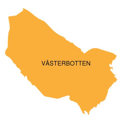 Vasterbotten County Map Png And Svg Design For T Shirts