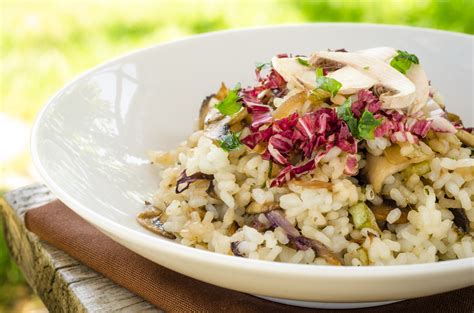 Risotto Radicchio E Funghi La Ricetta Per Preparare Il Risotto