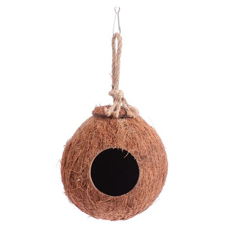 Natural Coconut Shell Bird Nest Hanging Birdhouse Bird Nest Bird