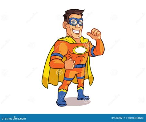 Orange Superhero Logo Stock Vector Illustration Of Orange 61839217