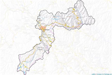 Sample Maps Of Huancayo Generated With Map Cropping Masking Tool