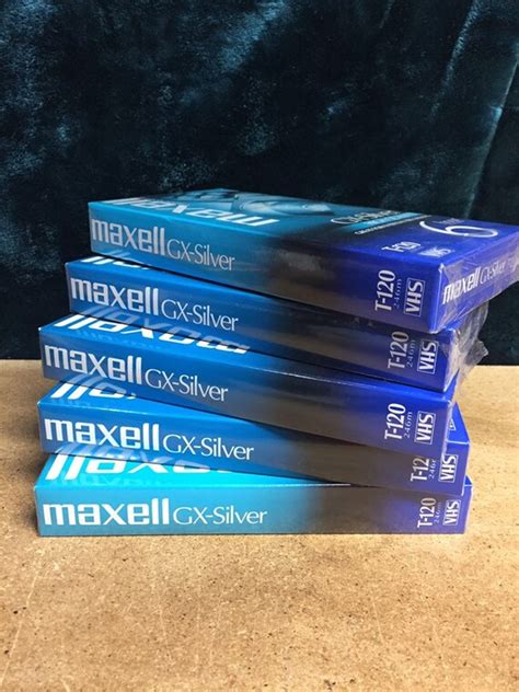 Maxell Gx Silver Vhs Tapes Etsy