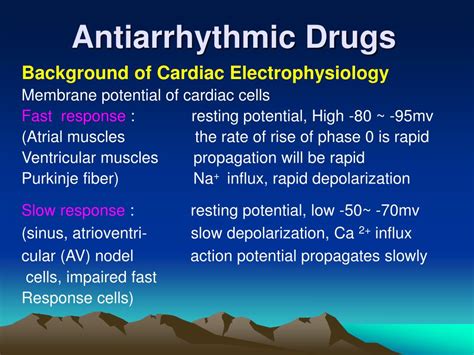 Ppt Antiarrhythmic Drugs Powerpoint Presentation Free Download Id 1157663