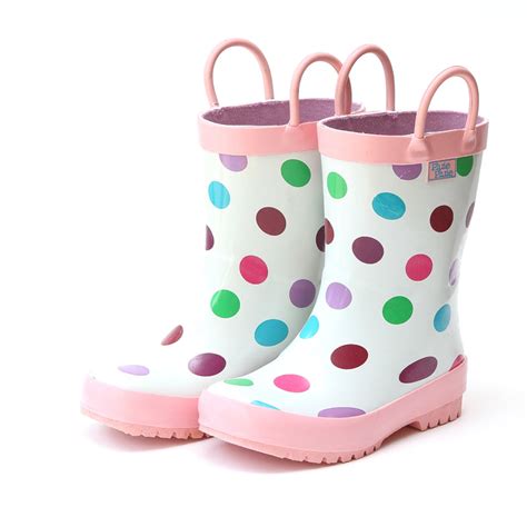 Pluie Pluie Girls Polka Dot Rain Boot