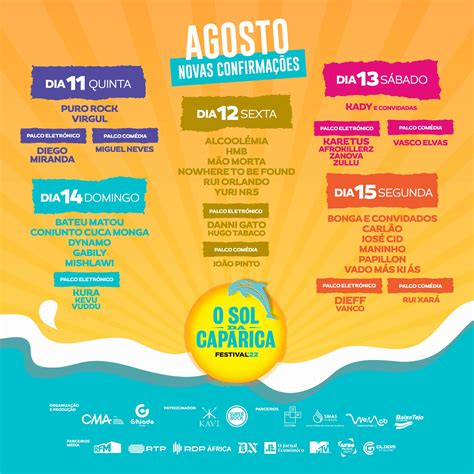 Festival O Sol Da Caparica Fechou O Cartaz Nomes