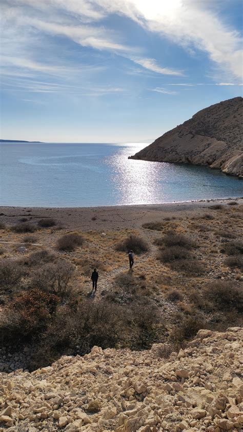 Uvala Vela Draga Baska Insel Krk Kroatien Detaillierte