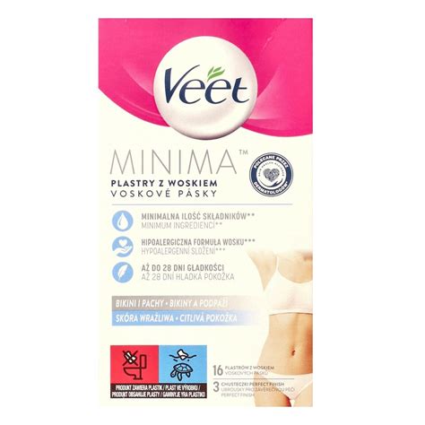 Veet Minima Plastry Z Woskiem Do Depilacji Bikini I Pachy Sk Ra