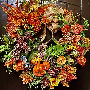 Grand Autumn Leaf Wreath - Gable Floristry