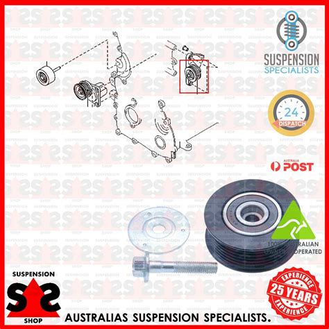 Deflection Guide Pulley V Ribbed Belt Suit Mazda Saloon Gh Mzr