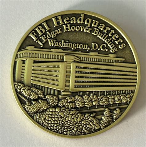 Fbi Hq The J Edgar Hoover Building Challenge Coin Ebay