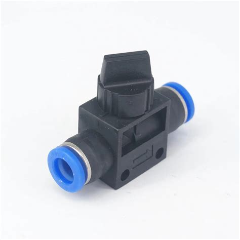 Fit Tube Od 8mm Pneumatic Ball Valve Hand Shut Off Push In Connector