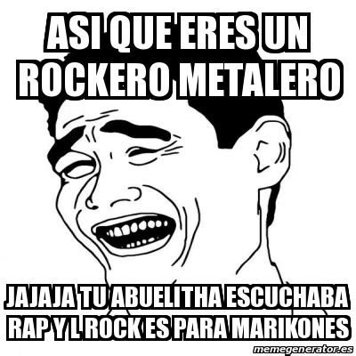 Meme Yao Ming Asi Que Eres Un Rockero Metalero Jajaja Tu Abuelitha