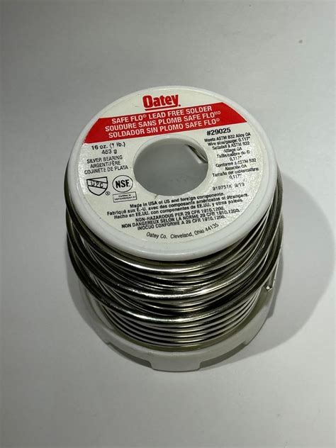 Amazon Oatey Safe Flo Lb Lead Free Silver Solder Wire