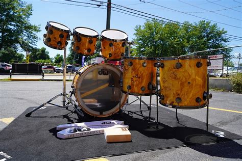 Dw Usa Collectors Exotic Series Amber Stain Washout Pc Pure Maple