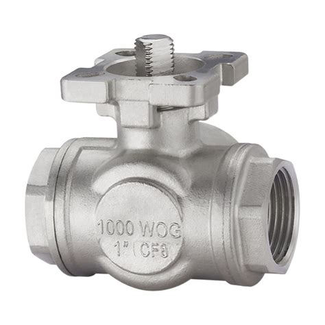 Ball Valve Dn8dn10dn15dn20dn25 Stainless Steel High Platform Three Way Female Thread Ball