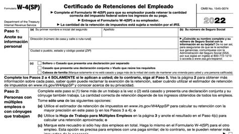 W4 Spanish Instructions 2022 2023 W 4 Forms Zrivo RefundForms