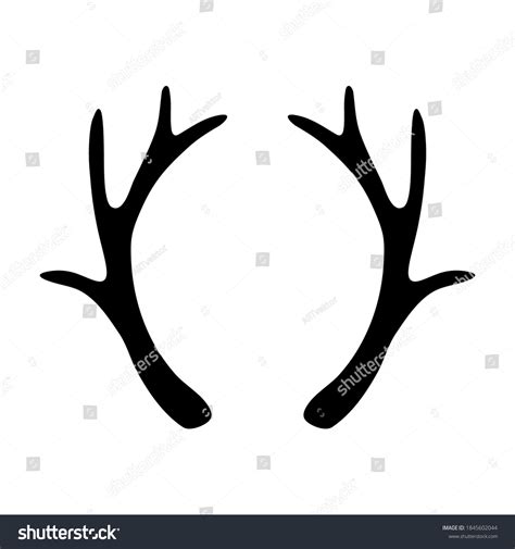 Reindeer Antler Silhouette