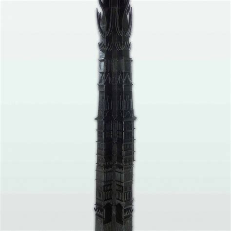 3d Printable Lord Of The Rings Tower Of Orthanc By Mieszko Lacinski