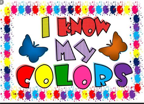 I Know My Colors Free Printable