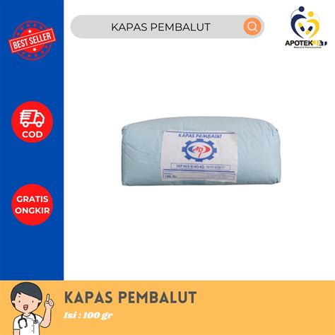 Jual Kapas Pembalut Putih Gr Kapas Pembalut Luka Alat P K