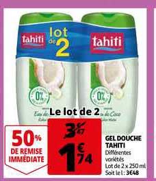 Promo Gel Douche Tahiti Chez Auchan Direct ICatalogue Fr